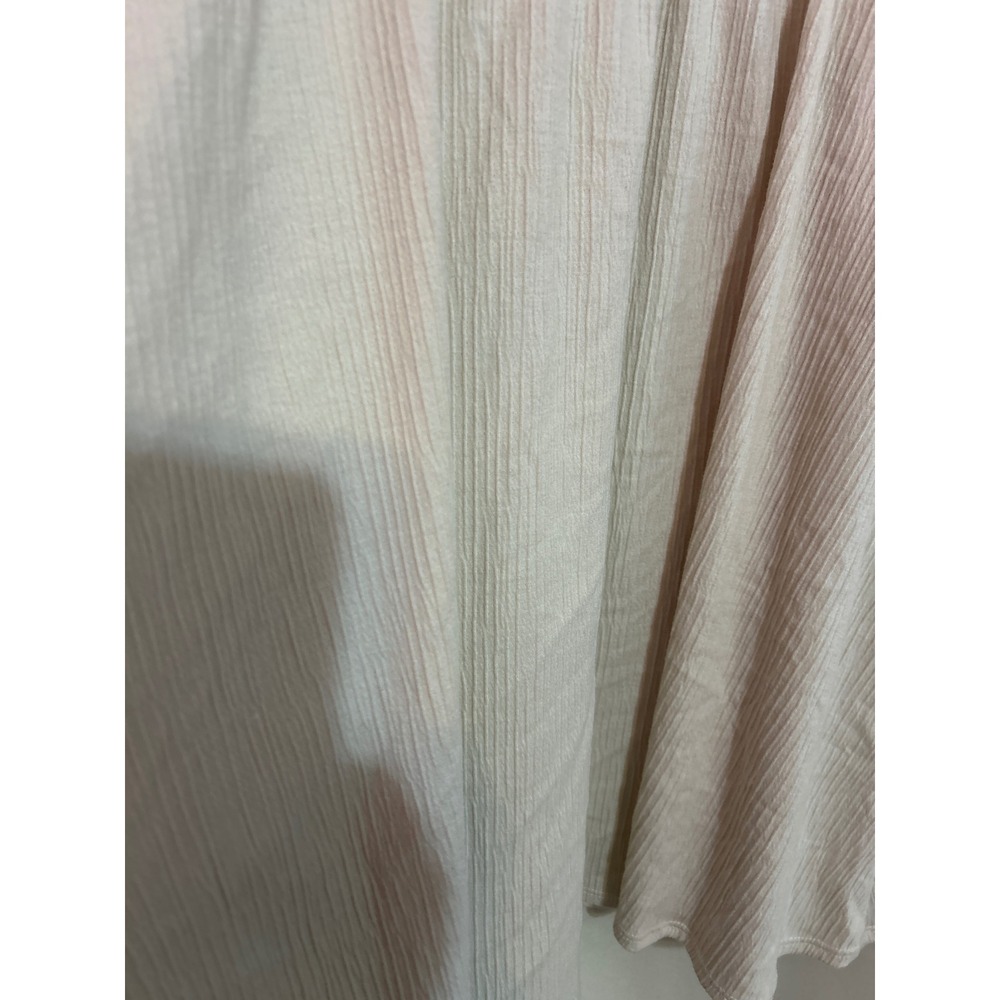 Old Navy Cotton Mini Dress Medium NWT Smocked Waist Flutter Sleeve‎ Beige - Picture 2 of 8